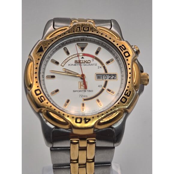 Seiko Kinetic Sports 150 5M23-6B70 Two-Tone main image 6